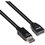 Club 3d displayport 1,4 hbr3 forlængerkabel 8k60hz m f forlængerkabel (sort, 2 meter, cac-1022)