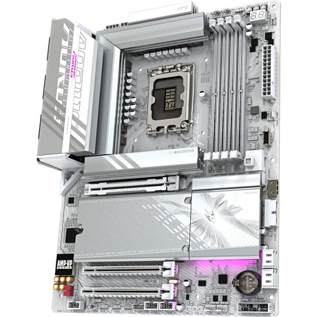 Gigabyte Z890 Aorus Elite WiFi7 Ice Socket 1851 bundkort (RAID, 2,5 GB-LAN, WiFi 7, BT, lyd, ATX)