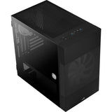 Aerocool atomic v2 mini tårnhus (sort | 2x USB-A | vindue)