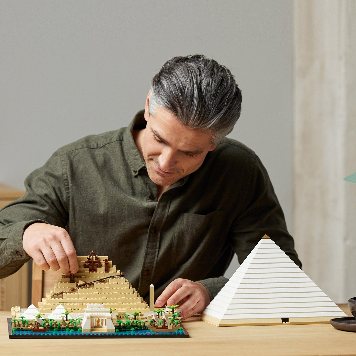 Lego arkitektur - stor pyramide af giza byggelegetøj (21058)