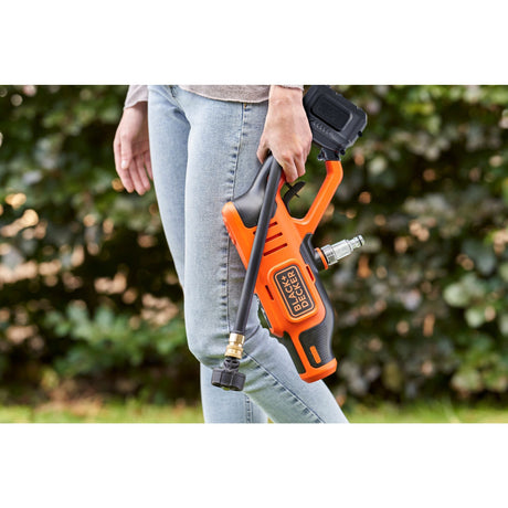 Black+decker bcpc18d1 18v 24bar højtryksrenser - inklusive 1x2,0 ah batteri - bcpc18d1-qw