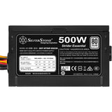 Silverstone strider essential st50f-es230 500 watt strømforsyning (sort, 2x pcie)