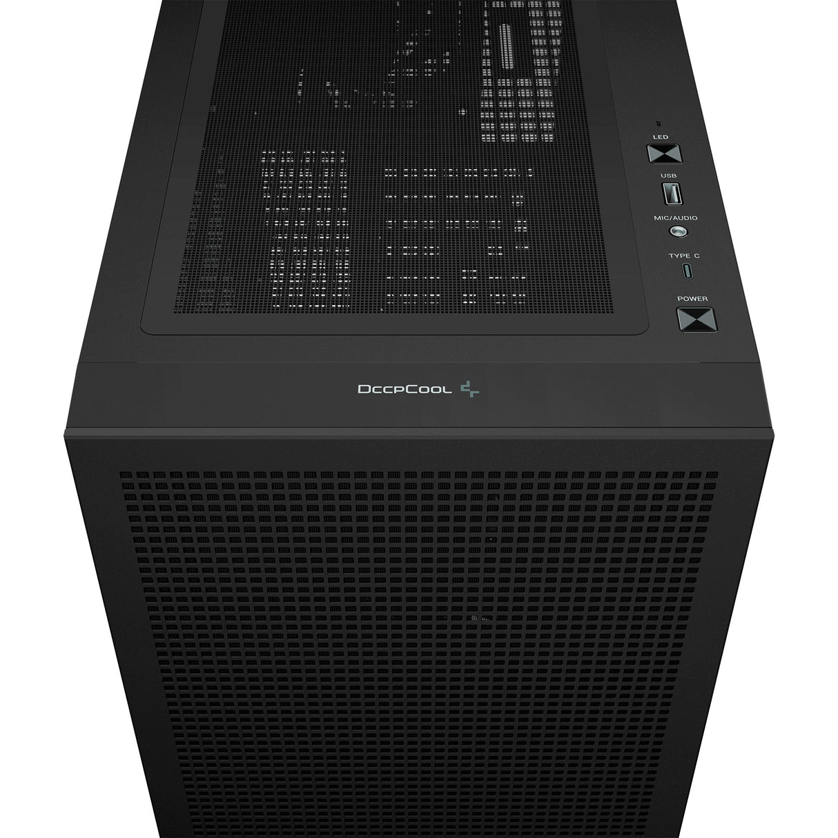 Deepcool CH560 MIDI Tower-hus (sort | 1x USB-A | 1x USB-C | RGB | vindue)