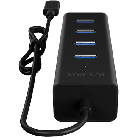 Icy box ib-hub1409-c3 USB-hub (sort, 4x USB-A 3.2 (5 Gbit s), 1x USB-C 3.2 (5 Gbit s))