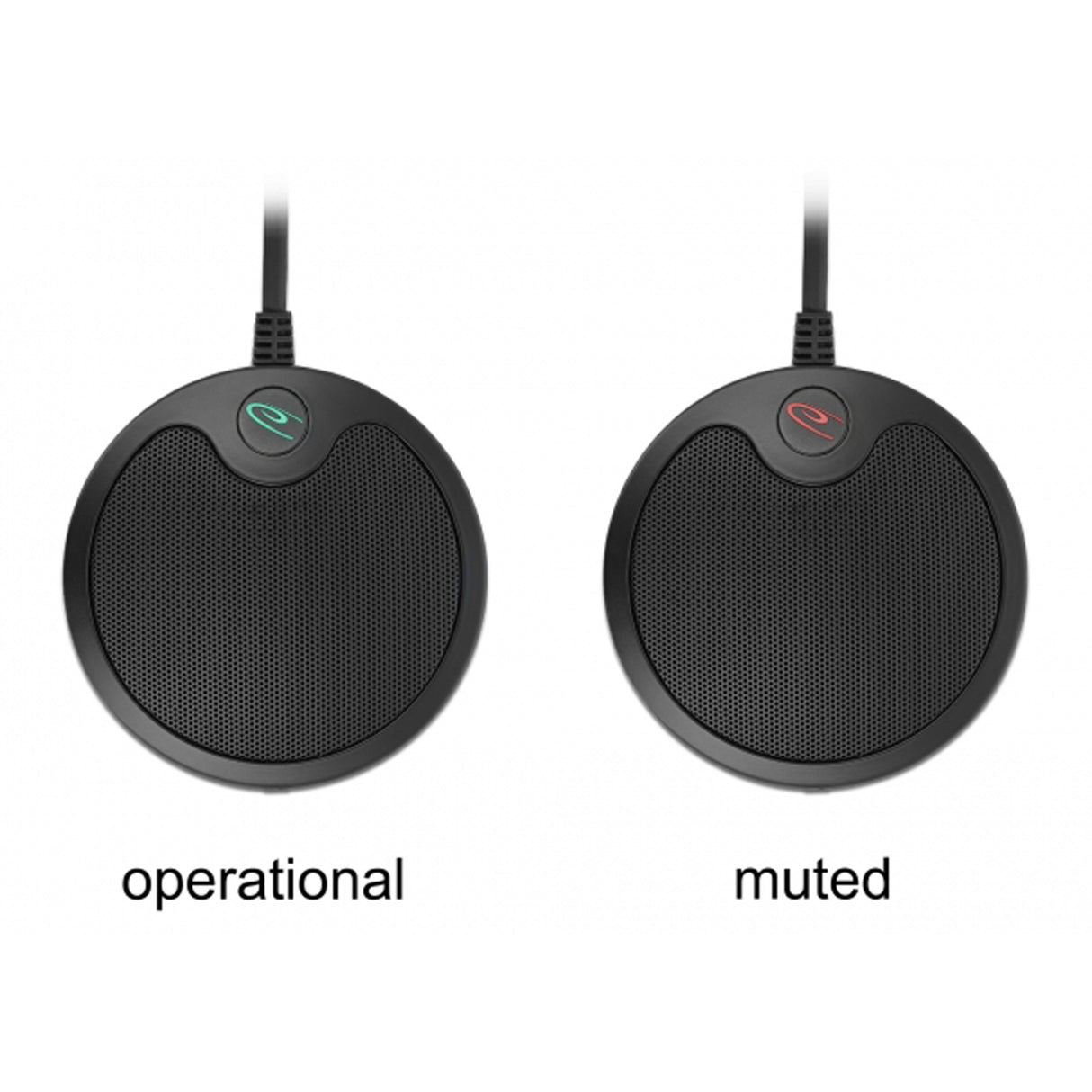Delock USB kondensatormikrofon rundstrålende til konferencemikrofon (sort)