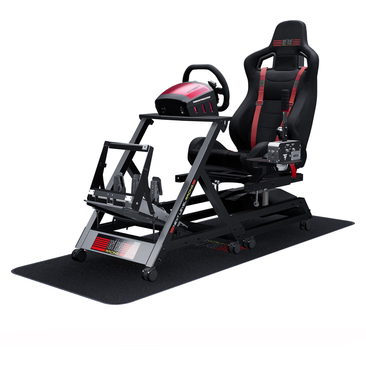 Næste niveau racing GT banesimulator cockpit racing simulator (sort)