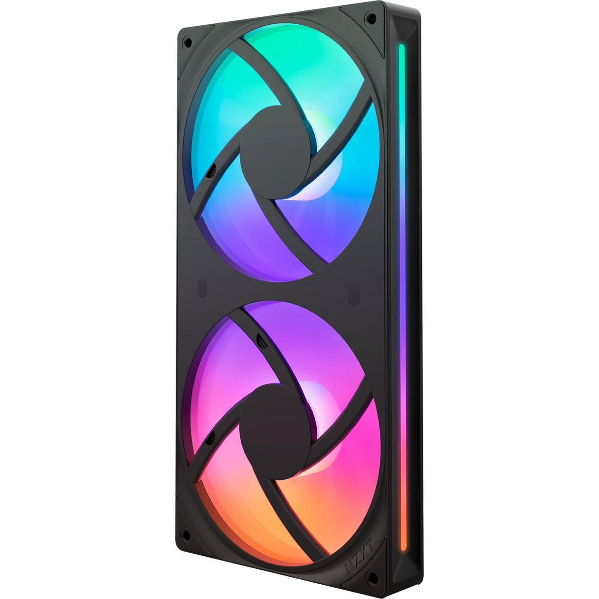 Nzxt f240 rgb core case fans (sort, 2 stk, 240 x 120 x 26 mm)