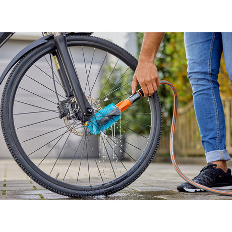 Gardena cleansystem cykelbørste rensesæt vaskebørste (grå turkis, 18865-34)