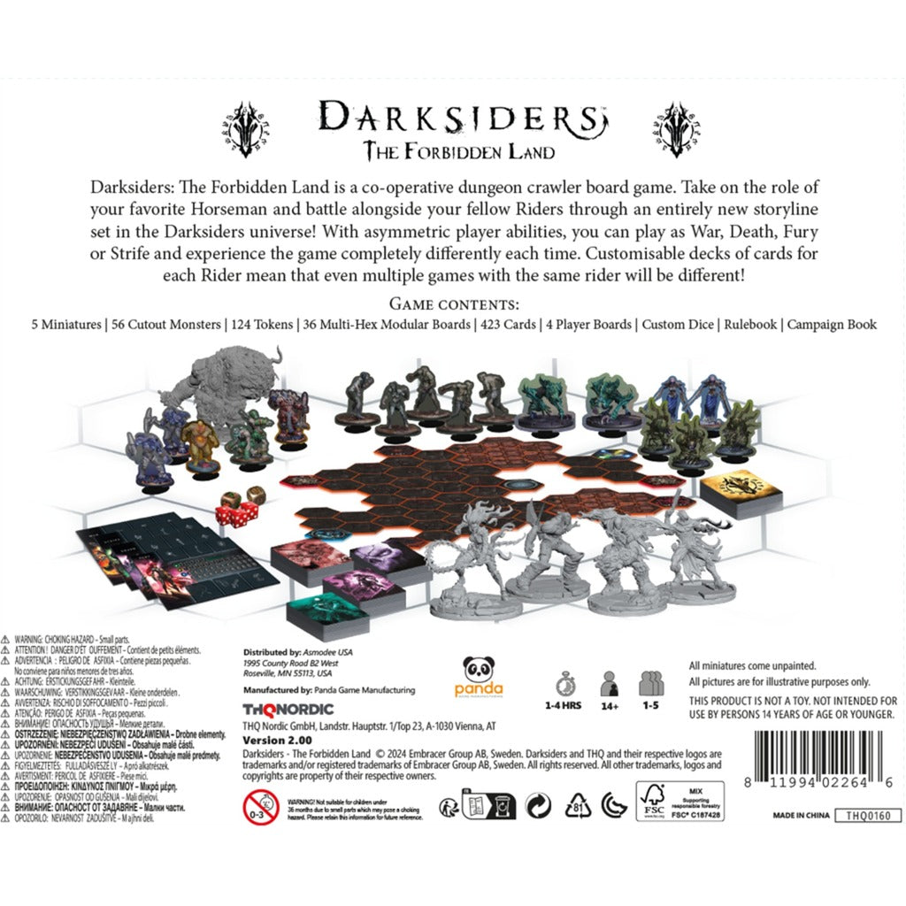 European player network darksiders: the forbidden land board game (engelsk, 1 - 5 spillere, 30 - 60 minutter, fra 16 år)