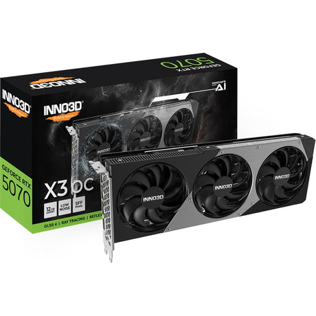 Inno3d geforce rtx 5070 x3 oc grafikkort (dlss 4, 3x skærmport, 1x hdmi 2.1)