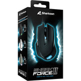 Sharkoon shark force ii gaming mus (sort, 400 - 4200 dpi, flerfarvede LED'er)