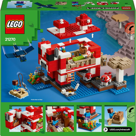 Lego minecraft the mooshroom house - 21270