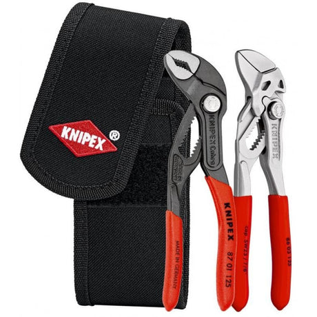 Knipex minitang sæt i værktøjsbælte (rød sort)