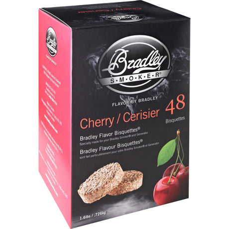 Bradley kirsebærtræ briketter rygende træ (48 stykker)