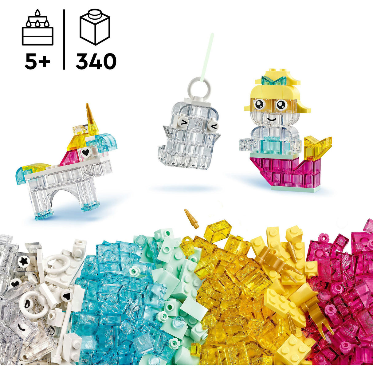 Lego klassisk magisk gennemsigtig æske - 11040