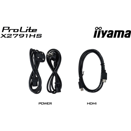 Iiyama prolite x2791hs-b1 27 skærm (sort (mat), 120 Hz, HDMI, skærmport, lyd)