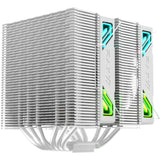 Xyz PC Gear Thermax 6 Duo RGB CPU-køler (hvid, Arbb, Pwm)