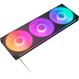 Nzxt f360 rgb core case fans (sort, 3 stykker, 360 x 120 x 26 mm)