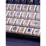 Iqunix f97 starry tryst rgb mekanisk gaming-tastatur (mørkeblåt, us-layout (qwerty), gateron rød, 96%, rgb-lysdioder, hot-swappable, pbt, 2.4ghz | bluetooth 5.1 | usb-c)