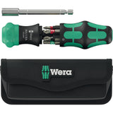 Wera kraftform kompakt 28 yard med etui, 6-delt bit sæt (sort grøn)