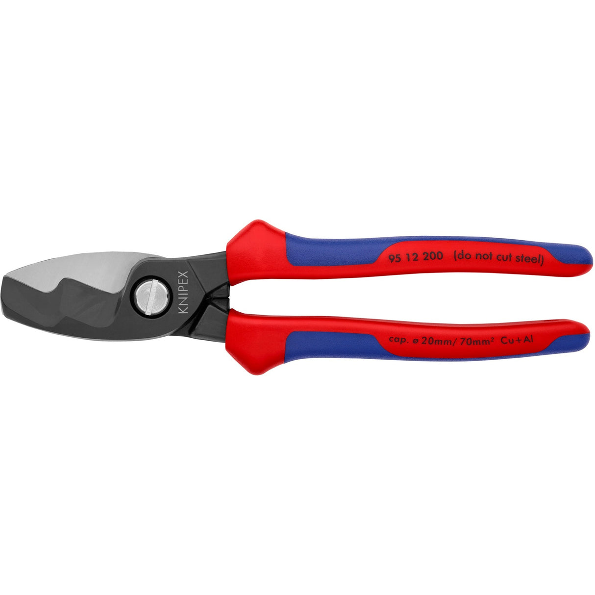 Knipex 95 12 200 kabelsaks med dobbelte skærekanter ø 20mm-70mm²