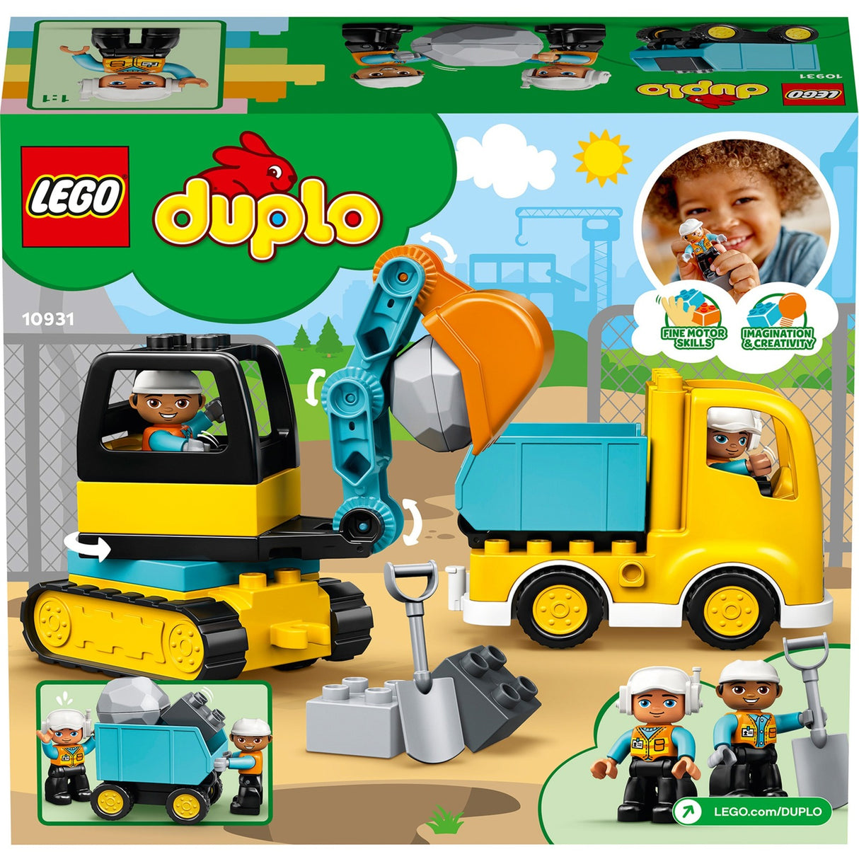 Lego duplo lastbil bæltegraver 10931