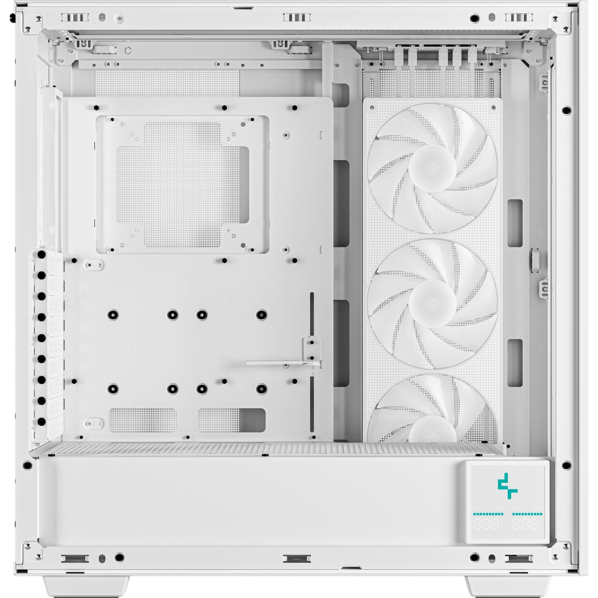 Deepcool morpheus midi tårnhus (hvid | 4x USB-A | 1x USB-C | RGB | hærdet glas)