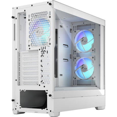 Fractal design pop air rgb midi tårnhus (hvid | 2x usb-a | rgb | hærdet glas)