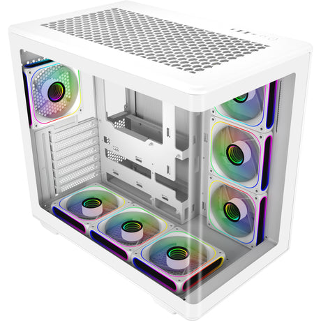 Cooler Master Elite 600 Midi Tower-hus (hvid | 2x USB-A | 1x USB-C | hærdet glas)
