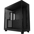Nzxt h6 flow midi tårnhus (sort | 2x USB-A | 1x USB-C | hærdet glas)