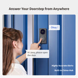 Aqara smart videodørklokke g410 select (sort, wifi, bluetooth, zigbee, matter)