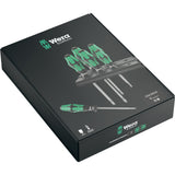 Wera skruetrækkersæt 334 335 6 kraftform plus, laserspids med stativ (sort grøn, 6 stk.)