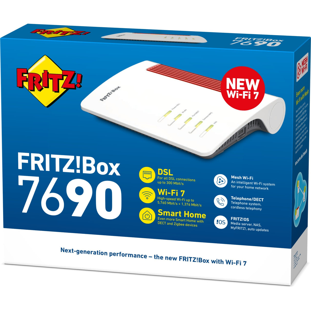 Fritz! box 7690 edition international mesh router (hvid)