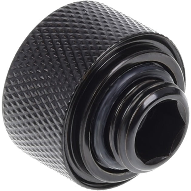 Alphacool eiszapfen 16mm hårdt rør kompressionsfitting g1 4 - seks pakke skruesæt (sort)