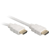Sharkoon højhastigheds HDMI-kabel med Ethernet (hvid, 2 meter, 4k, forgyldt)