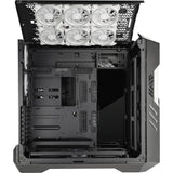 Cooler master haf 700 evo stort tårnhus (grå | 4x USB-A | 1x USB-C | RGB | hærdet glas)