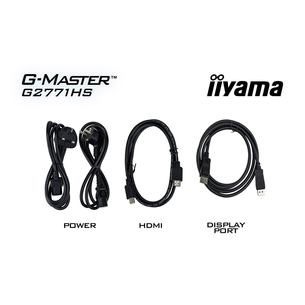 Iiyama g-master red eagle g2771hs-b1 27 gaming skærm (sort, 2x HDMI, skærmport, 240 Hz)
