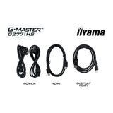 Iiyama g-master red eagle g2771hs-b1 27 gaming skærm (sort, 2x HDMI, skærmport, 240 Hz)