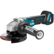 Makita 18 v vinkelsliber 125 mm dga505zj (blå sort, batterier og oplader medfølger ikke | i mbox | sikkerhedsafbryder)