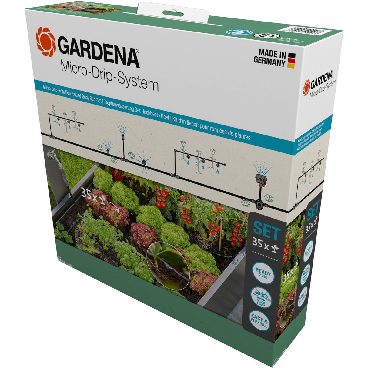 Gardena micro-drip system complete irrigation set 13 mm (1 2) ø - 13455-20