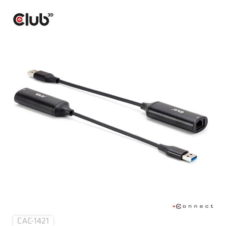 Club 3D USB-A til RJ45 Ethernet 5 Gbps Adapter (sort)