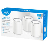 Cudy ax1800 gigabit mesh wi-fi 6 system (3-pack) mesh router (hvid)