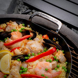 Kamado joe carbon steel paella pande stegepande