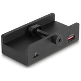 Delock ekstern 3-ports USB-hub med låseskrue (sort)