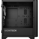 Montech air 100 argb mini tårnhus (sort | 3x USB-A | hærdet glas)