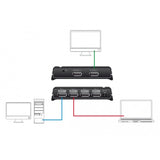 Delock displayport switch 2x 2 displayport ind til 1x 2 displayport out (sort)