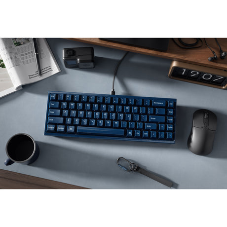 Keychron q16 he 8k magnetisk switch-tastatur (blå, us-layout (qwerty), ultrahurtig lime, 65%, rgb, hot swap, 8k)