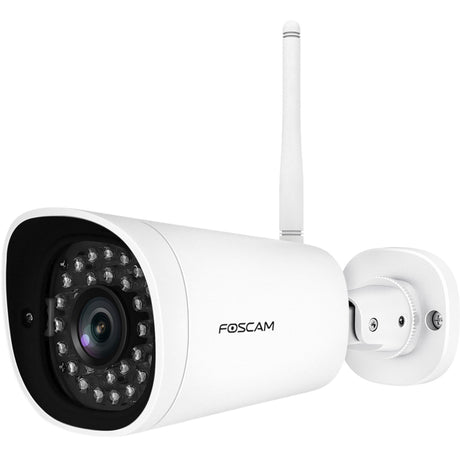 Foscam G4P Super HD WiFi udendørskamera (hvid, 4 MP, 2K, WLAN)