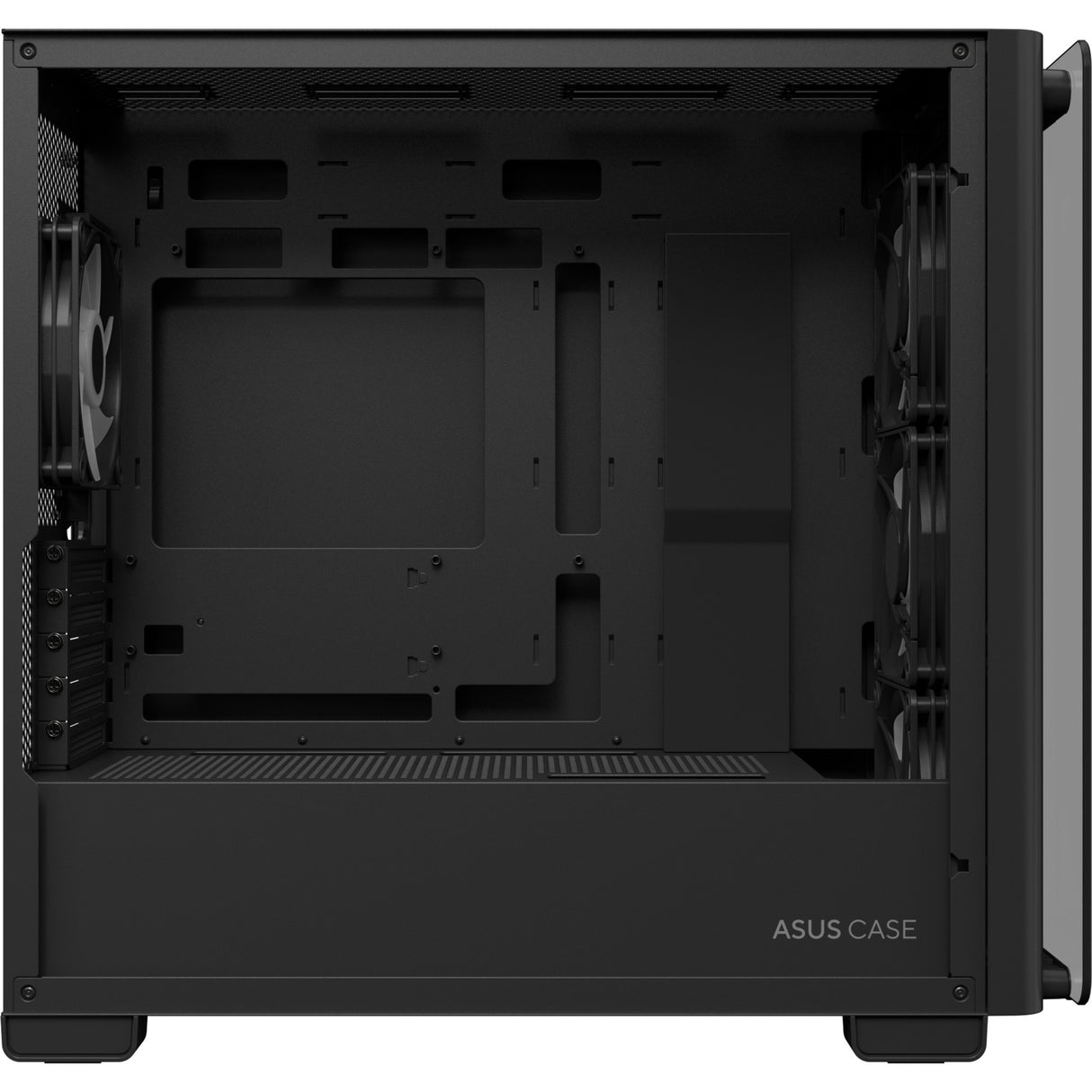 Asus a23 plus mini tårnetui (sort | 2x USB-A | 1x USB-C | RGB | hærdet glas)