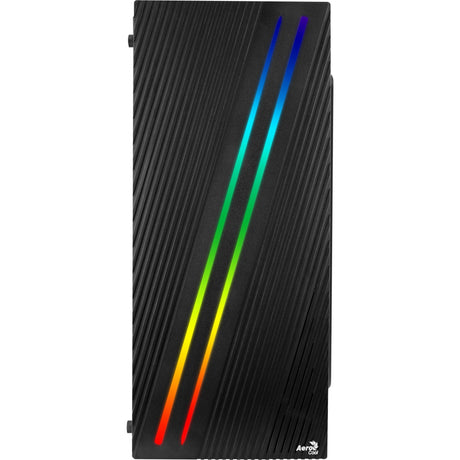 Aerocool streak midi tårnhus (sort | 3x USB-A | RGB | vindue)